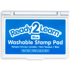 Ready 2 Learn Washable Stamp Pad - Blue - 6 Pack-Safe For Ages 3+ - This kid-friendly, non-toxic ink pad is a safe craft resource for little artists. Children love to use it with stamps or create fingerprint art.