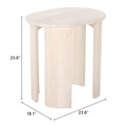 Zuo Risan Side Table - Natural-3 year limited warranty