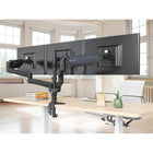 ShoppingAll Adjustable Triple Gas Spring Monitor Mount Desk Stand for 15"-32" Monitors - Black-7