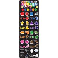 Ashley Productions Smart Poly The Original Fun Mat Mat Runner - 15.5" x 47" - Colours and Shapes-Measurements and Design: The Colours and Shapes Mat Runner measures 15.5" x 47".
