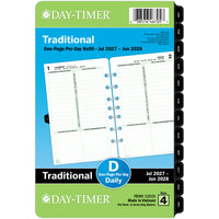 Day-Timer 2027 Daily Planner Refill Desk Size - 8-1/2" x 5-1/2" - English-Page size: 8-1/2" H x 5-1/2" W