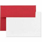 JAM Paper Recycled Stationery Set - 25 Cards and 25 4bar A1 Envelopes - Brite Hue Red - set of 25-Color: Brite Hue Red