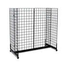 Wamaco Gondola Base Kit with Four 2' x 4' Grid Panels - Black-All-in-One Kit - No need to search around confused by what gridwall parts work together because, once assembled, this kit provides a functional Gondola display unit.