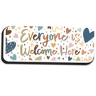 Ashley Productions Magnetic Whiteboard Eraser - Everyone is Welcome - 6 Pack-Light and easy to grip and hold for teachers and students