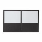 Staples Twin-Pocket Portfolio - Black - 10 Pack-Business card holder in inside front pocket