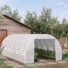 Outsunny Large Walk-in Greenhouse - 20' x 10' x 6' - 6-room design provides spacious space for plants, flowers, vegetables and fruits
 