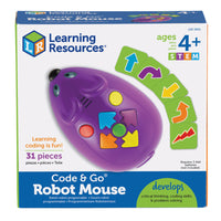 Learning Resources Code & Go Robot Mouse -This robot mouse is a great tool for learning about logic, sequencing, and problem solving— the very basics of computer coding and programming