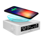 Marathon Watch Wireless Fast Dual Charging Clock - White-Time, alarm, snooze function - option to display daylight savings time, activated or deactivate alarm clock with 3 volume options: hi, lo and off and snooze button