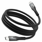 Statik MagStack Pro Charge/Sync Magnetic Cable USB-C to USB-C - 3.3 ft - Black-Tangle-Free: With reinforced nylon that’s fully magnetic, this durable cable never tangles or gets messy