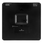 Marathon Large 12-Inch Analog Wall Clock with Auto-Night Light & Silent Sweep - Black/Black (CL030057BK-BK1)-Can stand on its own or easily wall mounted.