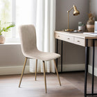 FurnitureR Dining Side Chair - Beige - 4 Pack-Great for kitchen, dining, home office spaces, commercial settings or any living space in your home