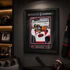 Frameworth Frederik Andersen 16" H x 20" W Replica Signature Frame Carolina Hurricanes 2026 Stanley Cup Champions - Officially Licensed NHL/NHLPA-FINISHED SIZE 16" x 20": Vertical framed display sized for living rooms, offices, fan caves, and sports rooms