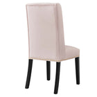 Modway Baron Performance Velvet Dining Chairs - Pink - 2 Pack-Assembly Required