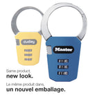 Master Lock 3-Digit Set-your-own Combination Lock-Trendy coloured soft touch covers to appeal to individual styles