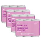 Perk 2-Ply Bathroom Tissue - 242 Sheets Per Roll - 4 Packs of 12 Rolls - 48 Rolls-48 double rolls of 2-ply Bathroom Tissue