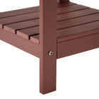 Backyard Lifestyles Side Table with Shelf - Red-Classic Comfortable Design.