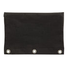 Pep Rally 3 Ring Mesh Binder Pouch - Black-Secure zipper closure