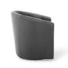 Modway Prospect Performance Velvet Swivel Armchair - Charcoal-Dense Foam Padded Seat