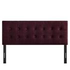 Modway Emily Stain-Resistant Performance Velvet Full Size Headboard - Mulberry-Assembly Required