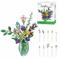 Contixo Tulip Bouquet Floral Collection Building Block Set-Immerse yourself in the joy of building as you piece together this extraordinary bouquet. Whether you are a seasoned builder or a budding enthusiast, this set offers a rewarding and fulfilling experience for all ages. Construct towering tulip stems, delicate petals, and intricate arrangements that reflect your unique vision