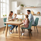 HOMCOM Dining Chairs with Metal Legs for Kitchen - Green - Set of 4-Assembly required