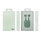 Basic Tech TWS True Wireless Ear Buds - Sage-Slim Design