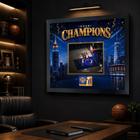 Frameworth New York Knicks 2026 Champions: OG Anunoby Game 4 Tip-In PhotoGlass Framed Photo - 22" W x 18" H - Gold-7