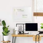 Viztex Tempered Glass Dry Erase Whiteboard - 17" x 23" - Polar White-Regular magnets are not compatible with Glass Boards.