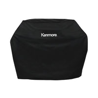 Kenmore 56" Gas Grill Cover - Black-The soft, waterproof vinyl is easy to clean and features heavy duty-gauge polyester backing for added durability.