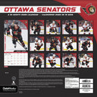 DateWorks 2026 16-Month Wall Calendar - 12" x 12" - Ottawa Senators - Bilingual-13 High Quality Images printed on Premium Paper