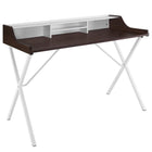 Modway Bin 47" Office Desk - Cherry-Contemporary student desk/table