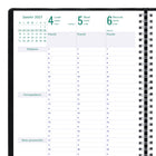 Blueline 2027 Planifi-Action 13-Month 7-Day Weekly/Monthly Planner - 11" x 8-1/2" - Black - French-Tear-off corners