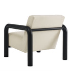 Modway Sereno Boucle Accent Chair - Cream Black-Arrives Fully Assembled