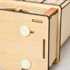 HOMCOM Light Up Christmas Advent Calendar Shop with Countdown Drawers - Village - Natural Wood-Pre-assembly design, save you time