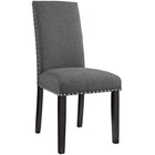 Modway Parcel Fabric Dining Side Chair - Grey - 4 Pack-Dense foam padding for comfort