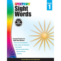 eBook: Spectrum 704615-EB Spectrum Sight Words - Grade 1-You will receive two emails: one confirming your entire order, and one with a "Download Software" buttonYou can download immediately or return to your email to download later