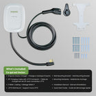 Emporia Classic Level 2 40A EV Charger with 24' Cable - J1772 - NEMA 14-50 Plug - Black-Smart charging features connect through 2.4 GHz wifi allowing access to real time energy data and remote control through mobile devices, supports scheduling charging sessions to optimize electricity rates and improve charging performance
