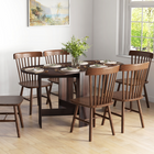HOMCOM Oval Drop Leaf Space-Saving Folding Dining Table for 4-6 - Distressed Brown-Length adjustability can make space for activities like homework, crafts, or games