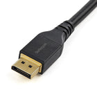 Startech 13ft (4m) VESA Certified DisplayPort to DisplayPort Cable - Black-Reliable design: Built with internal wire manager to ensure signal integrity; Metal connector sub-structure & Al-Mylar Foil with Braid (85% coverage) provide EMI shielding; Latching DP connectors prevent accidental disconnection