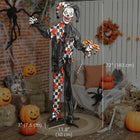 Outsunny 72" Life-Size Animated Clown Halloween Decoration-Made from robust, long-lasting materials ensuring enjoyment for many Halloweens 