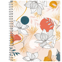 Mead 2026-27 Artisan Floral Lines Weekly/Monthly Hard Cover Planner - 11" x 9" - Multicolour - Bilingual-15 months: July 2026 - September 2027 + 3 monthly spreads of October, November and December