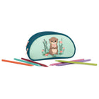 Louis Garneau Half Moon Pencil Case with 2 Compartments - Otter-Polyester 600D