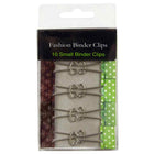 JAM Paper Binder Clips - 3/4" - Green and White Polka Dots & Dark Brown Damask - 10 Pack-Design: Green and White Polka Dots & Dark Brown Damask | Made of tempered steel for an extra strong hold