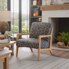 Zuo Runa Accent Chair - Grey/Natural-Chair Weight Capacity: Supports up to 250 lb