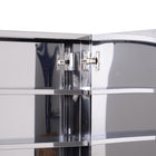 HOMCOM Medicine Cabinet with Mirror, Doors and Shelf - White-Material: Stainless Steel, Glass  