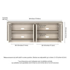Hudson&Canal Canton TV Stand for TV's up to 75" - Alder White-8