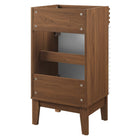 Modway Render 18" Bathroom Vanity Cabinet - White/Walnut-Fixtures Not Included