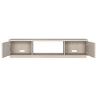Hudson&Canal Dorian TV Stand for TV's up to 78" - Alder White-Clean with a soft, dry cloth and no harsh chemicals or abrasive cleaning materials