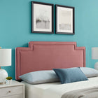 Modway Transfix Performance Velvet Twin Headboard - Dusty Rose-Assembly Required