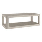 Hudson&Canal Stellan 47"W Rectangular Coffee Table - Alder White-A modern contemporary design for your living room, den, and more